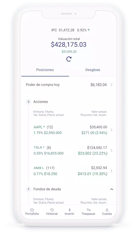 App portafolio de Bursanet